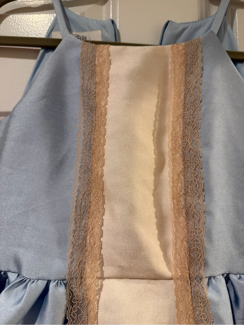 Girls Badgley Mischka Dress with Cream Center Panel